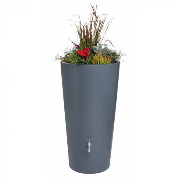 Rainbowl Flower 150 Litre Water Butt Planter - 3P Technik Rainwater Butt with Planter