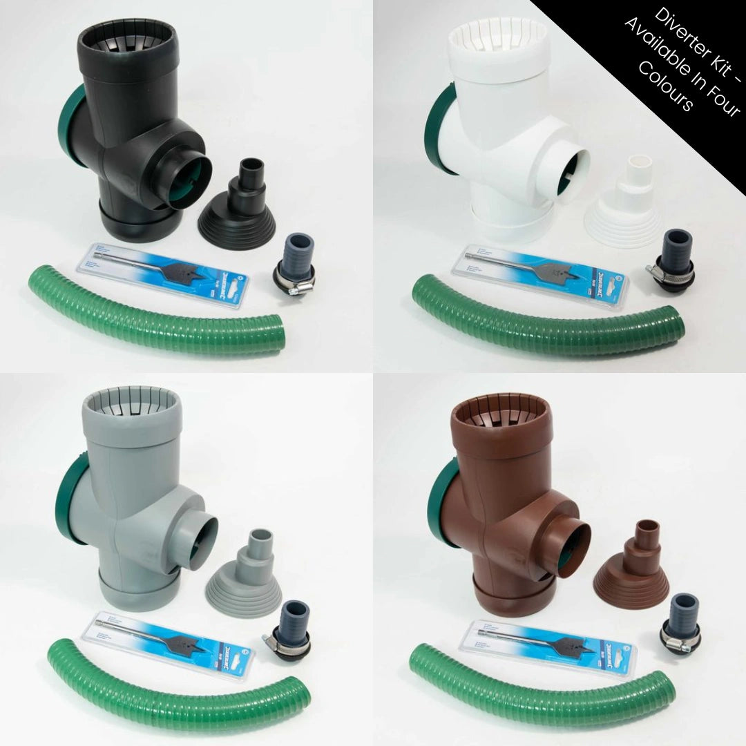 Downpipe Rainwater Diverter with Link Kit