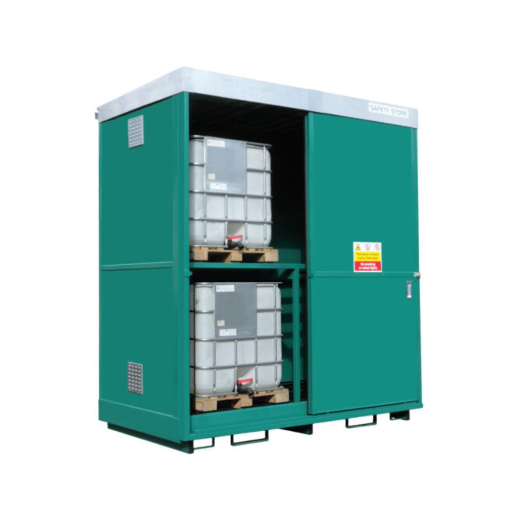 16 Drum & 4 IBC Dual Purpose Bunded Secure Storage Unit
