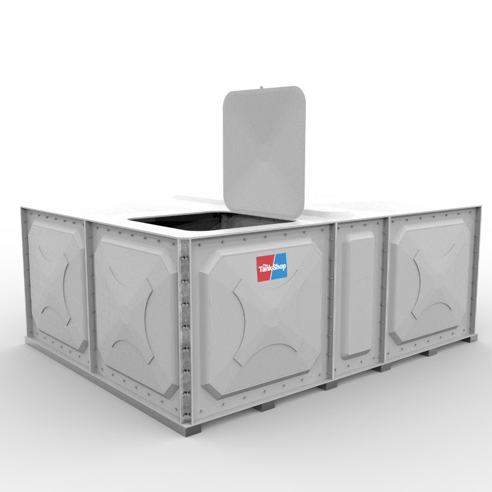 5000 Litre Sectional GRP Water Tank - Low Profile