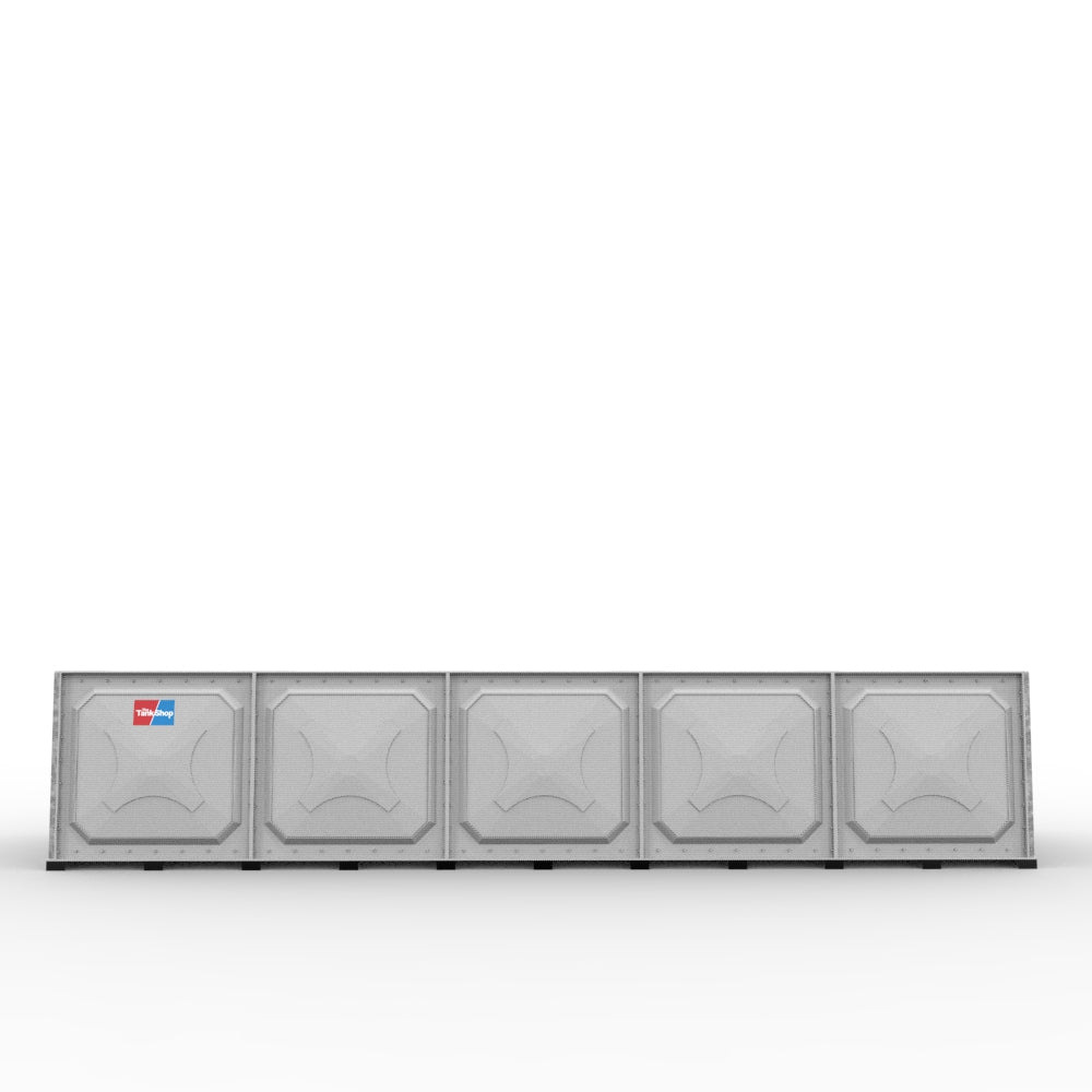 10000 Litre Sectional GRP Water Tank - Low Profile