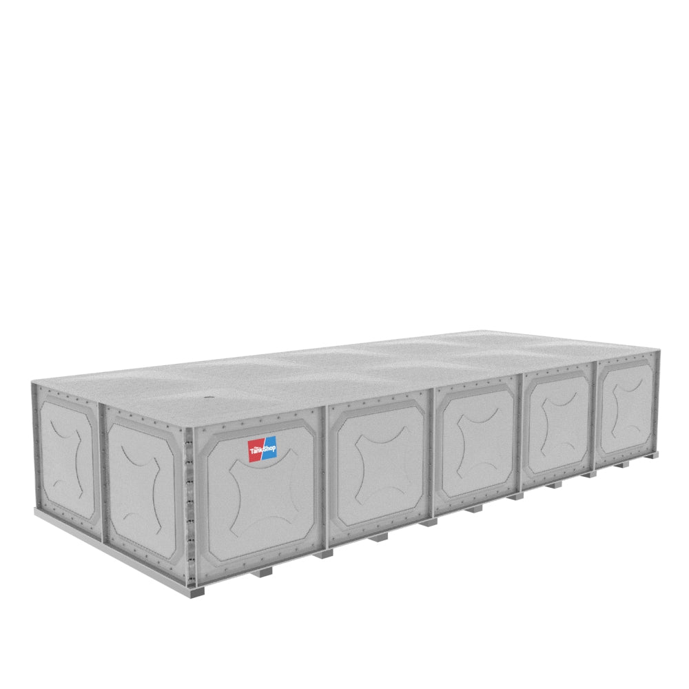 10000 Litre Sectional GRP Water Tank - Low Profile
