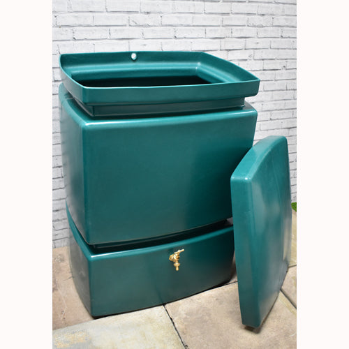 525 Litre Pillar Water Butt with Small Footprint For Rainwater Harvesting