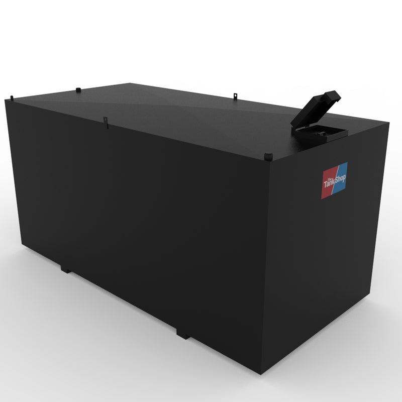 Steel Bunded Waste Oil Tank - 6000 Litres Capacity with Lockable Lid