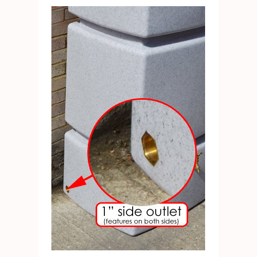 525 Litre Pillar Water Butt with Small Footprint For Rainwater Harvesting