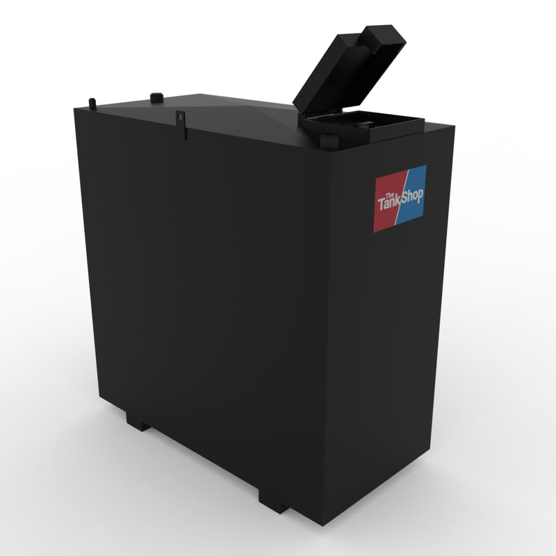 Steel Bunded Waste Oil Tank - 800 Litres Capacity with Lockable Lid