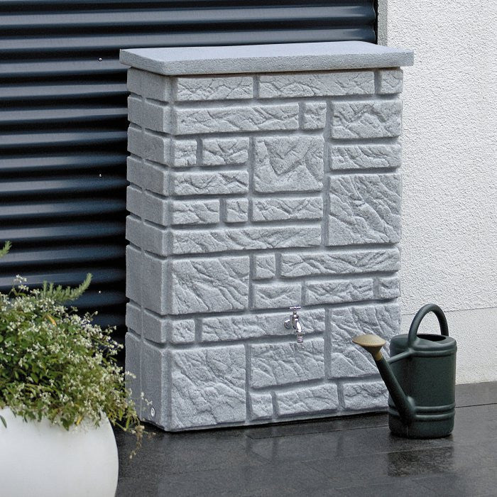 Stone Wall Effect Garden Water Butt - Maurano 300 Litre Water Butt