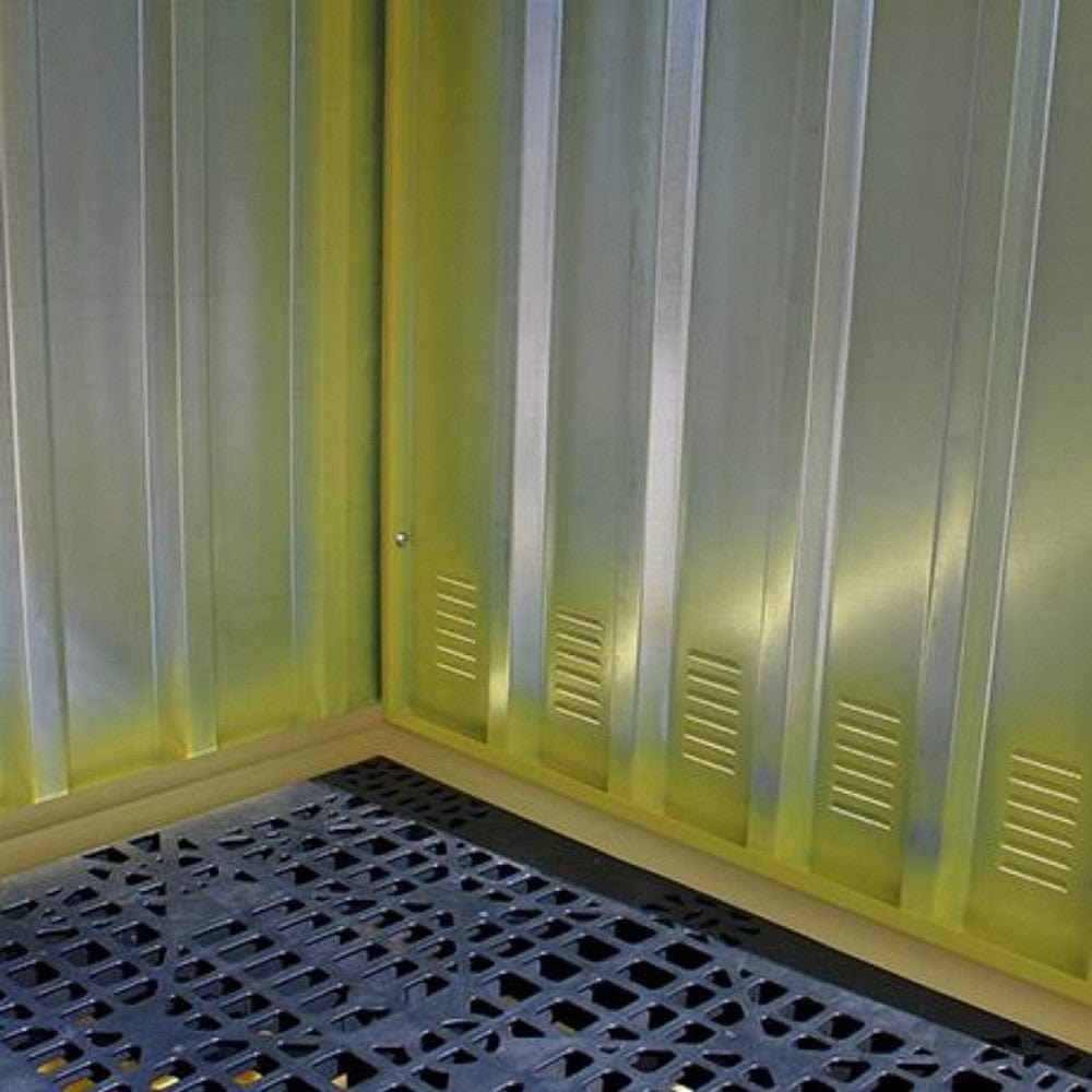 Steel Covered Lockable 8 Drum Spill Pallet Bund - Romold BB2HCS