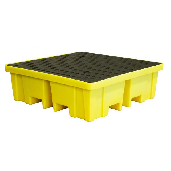 4 Drum Spill Pallet With 4 Way Forklift Points - Romold BP4FW