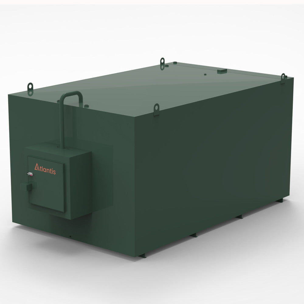 Atlantis 18000 Litre Steel Bunded Oil Tank c/w Fill Point Cabinet