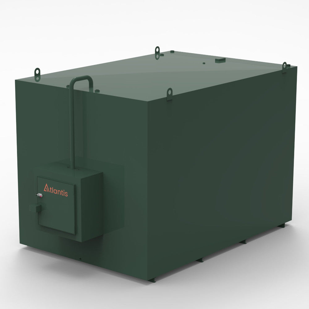 Atlantis 20000 Litre Steel Bunded Oil Tank c/w Fill Point Cabinet