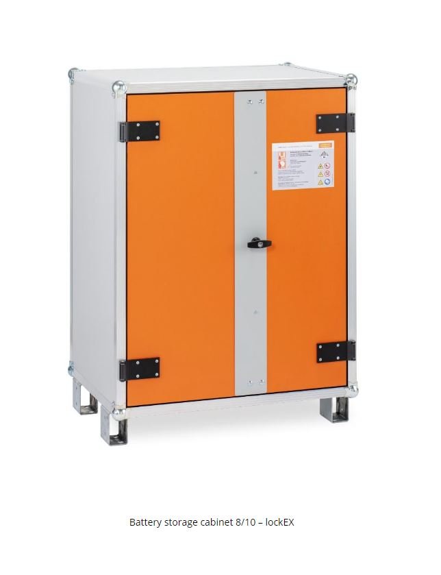 Lithium-Ion Battery Storage and Charging Cabinet 660W x 800D x 1110H -  Cemo 11898