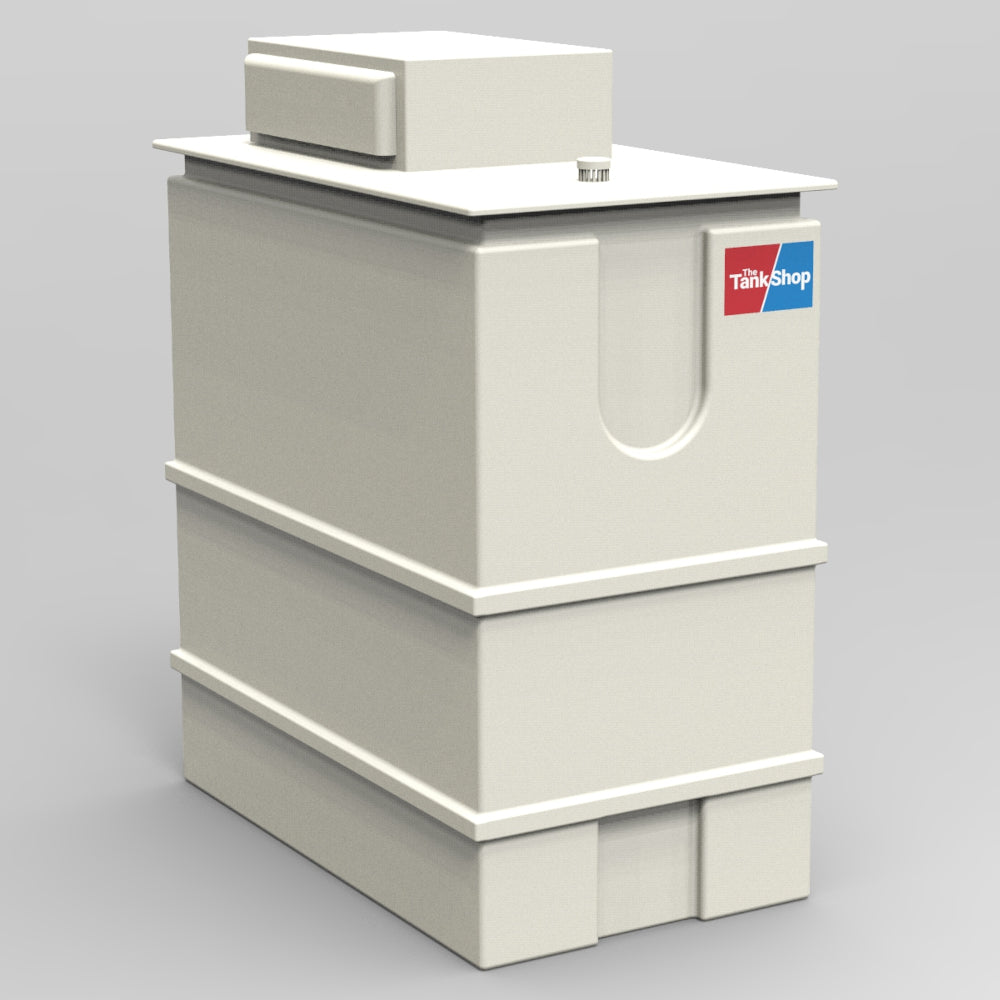 601 Litre Two Piece Insulated GRP Water Tank - Small Footprint