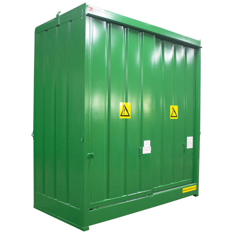 Steel Bunded IBC Storage Unit - Dual Purpose 4 IBC - 16 Drum Store