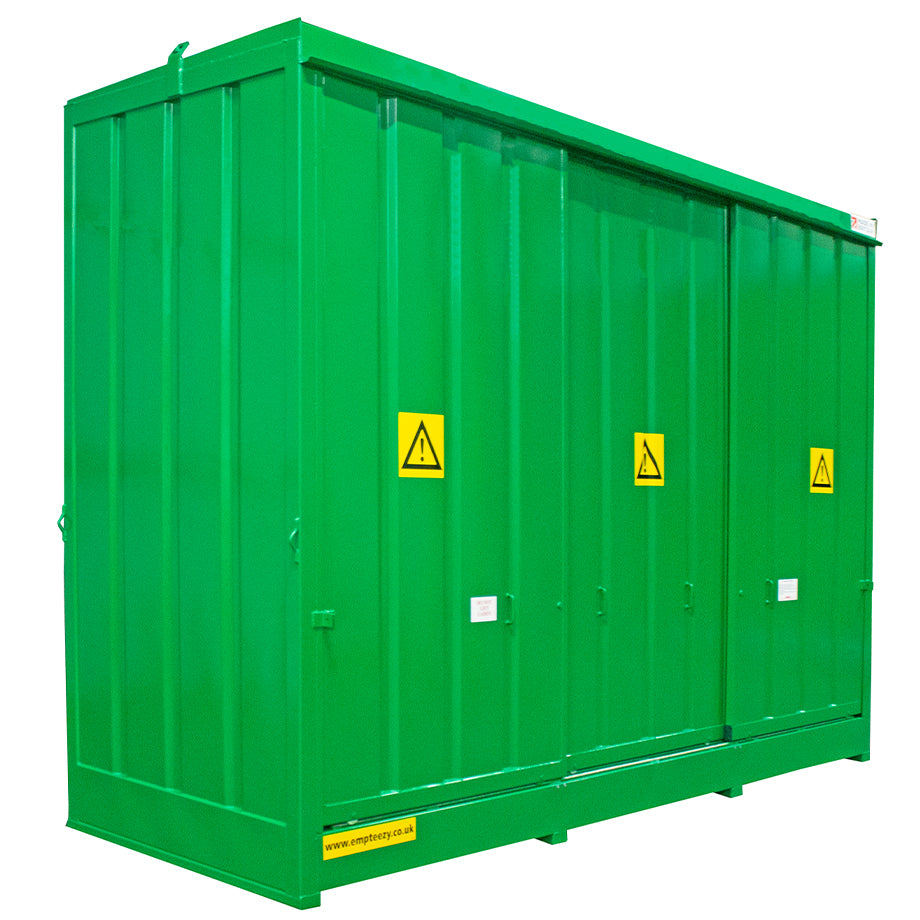Steel Bunded Drum Storage Unit - Dual Purpose 24 Drum - 6 IBC Store