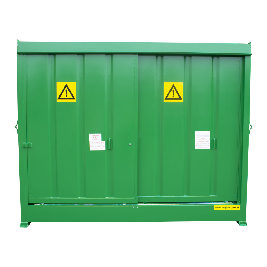 Steel Bunded IBC Storage Unit - Dual Purpose 2 IBC - 8 Drum Store
