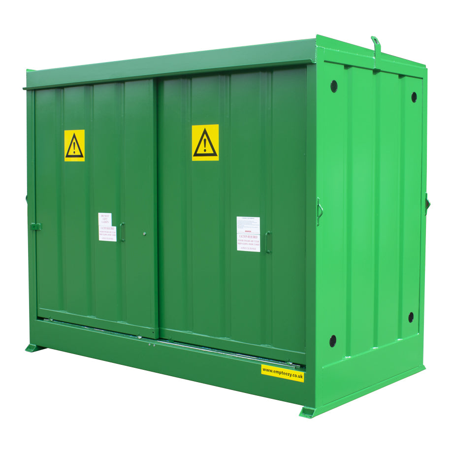 Steel Bunded IBC Storage Unit - Dual Purpose 2 IBC - 8 Drum Store