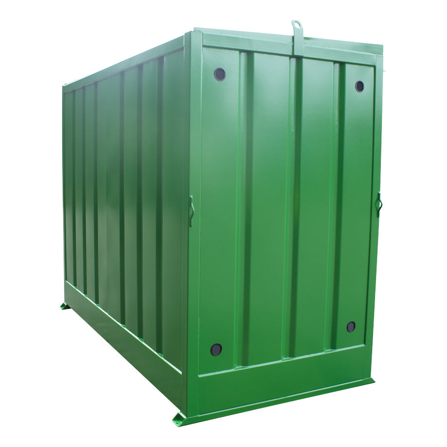 Steel Bunded Drum Storage Unit - Dual Purpose 8 Drum - 2 IBC Store