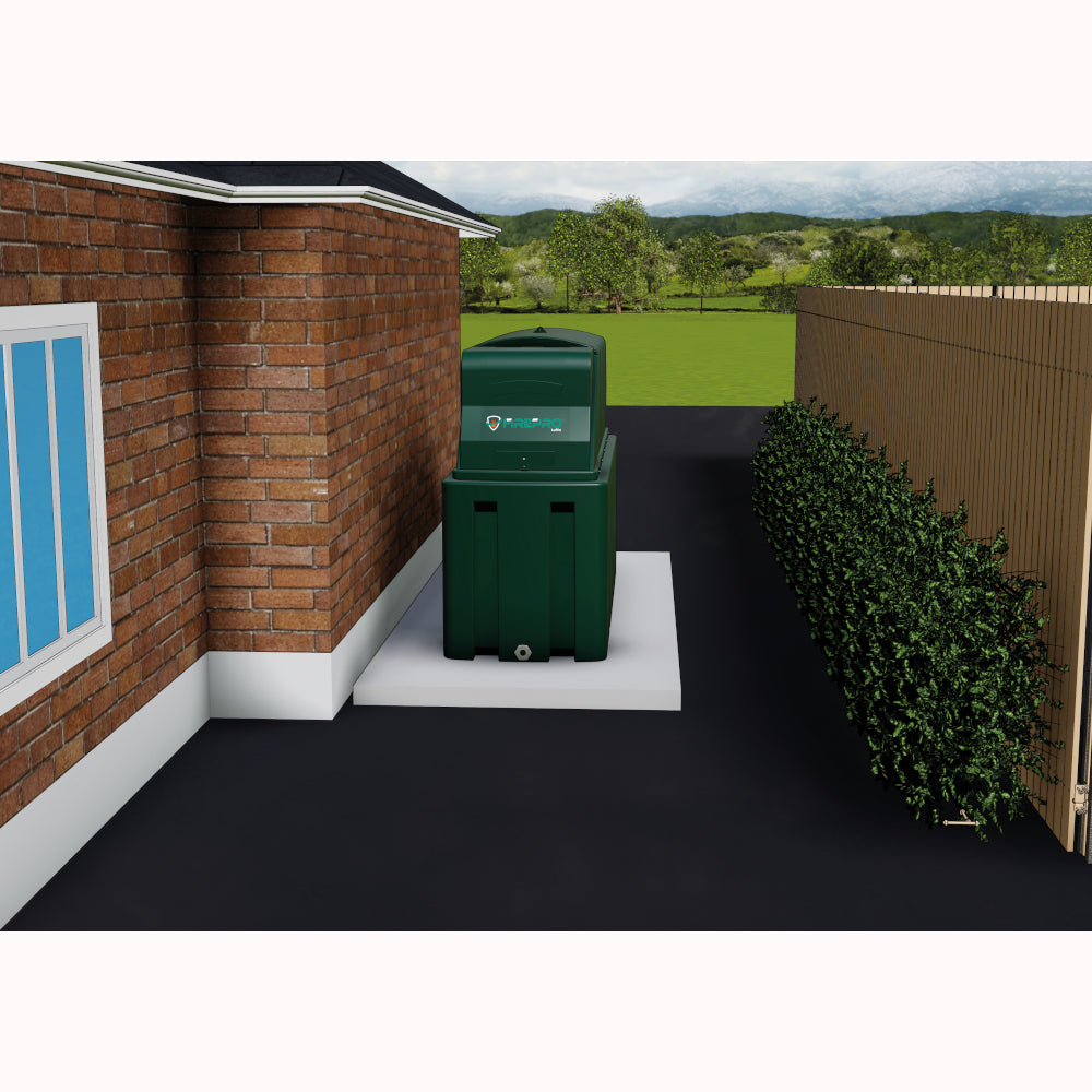 1150 Litre Slimline Fire Protected Bunded Oil Tank - Tuffa 1350SLBFP