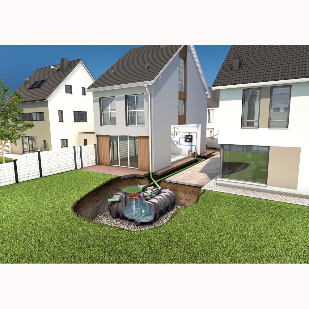 1500 Litre GRAF PLATIN AA-Silento Underground Rainwater Harvesting System