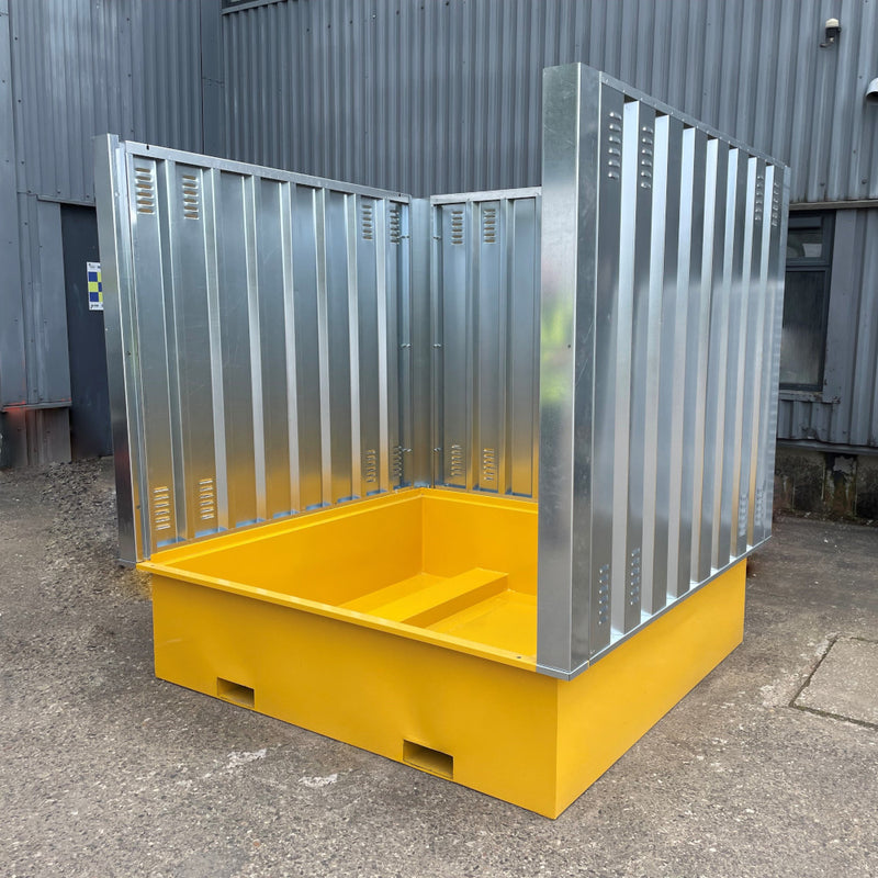 Steel Bunded IBC Store - Flat Packed