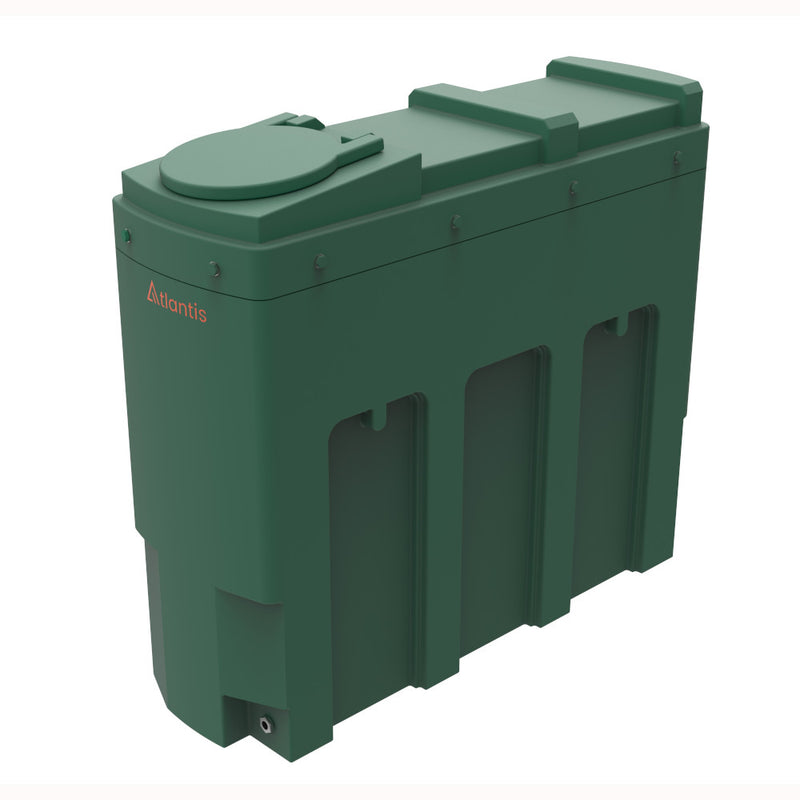 Atlantis 1000 Litre Bunded Slimline Plastic Oil Tank