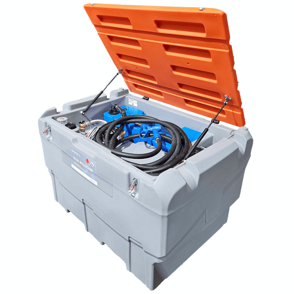 Atlantis 400 Litre Diesel + 50 Litre Adblue Transportable Tank - 12V Pumps