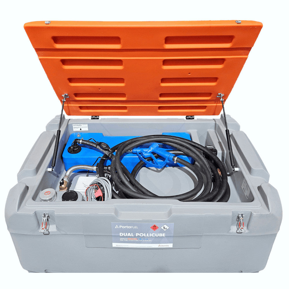 Atlantis 400 Litre Diesel + 50 Litre Adblue Transportable Tank - 12V Pumps