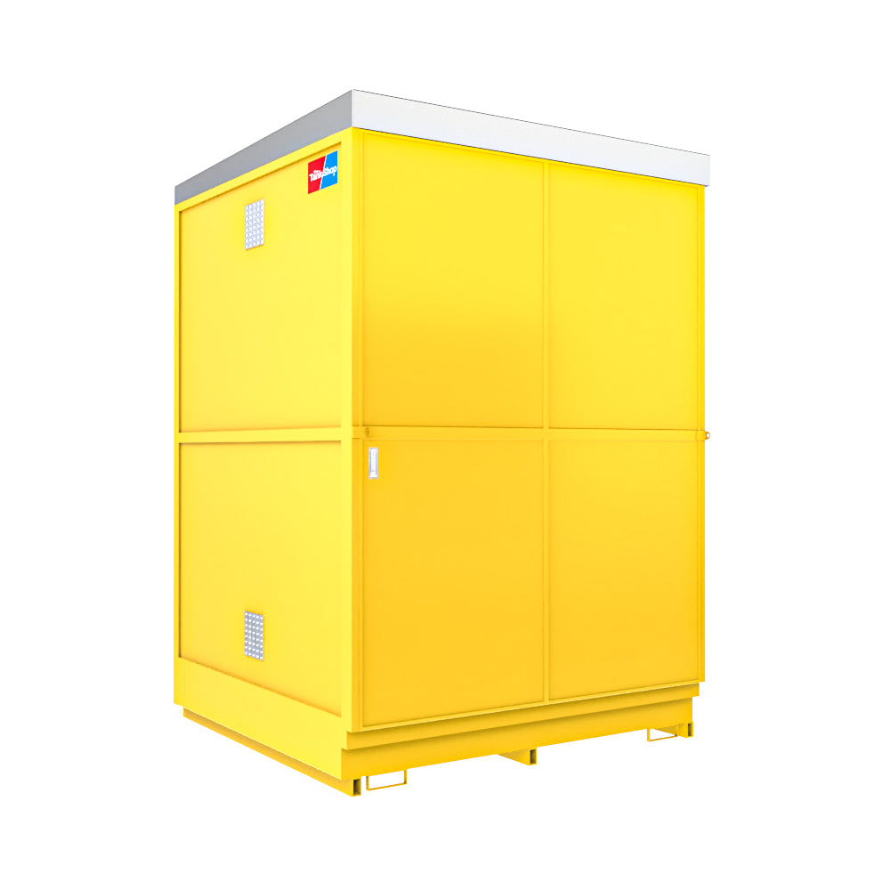16 Drum & 4 IBC Dual Purpose Bunded Secure Storage Unit