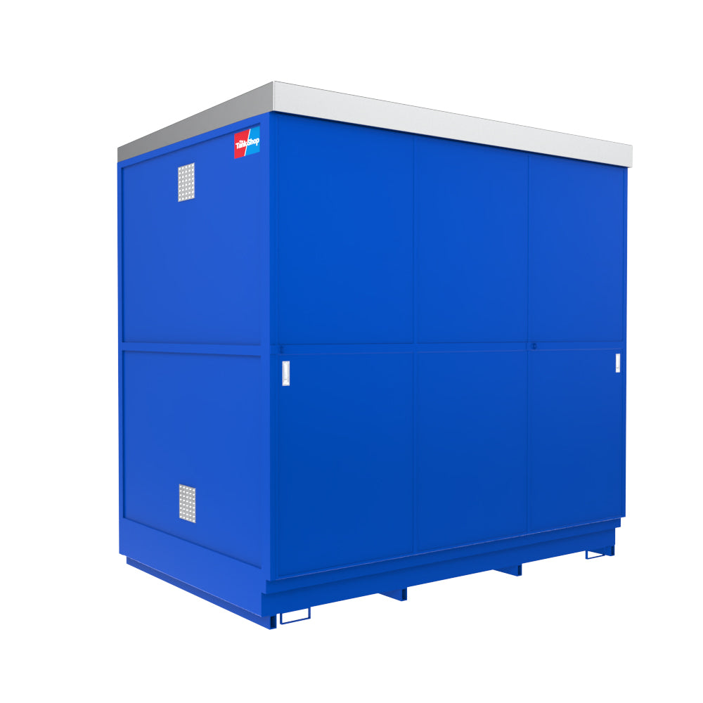 24 Drum & 6 IBC Dual Purpose Bunded Secure Storage Unit