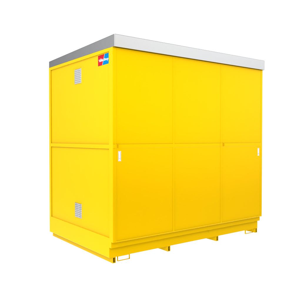 24 Drum & 6 IBC Dual Purpose Bunded Secure Storage Unit