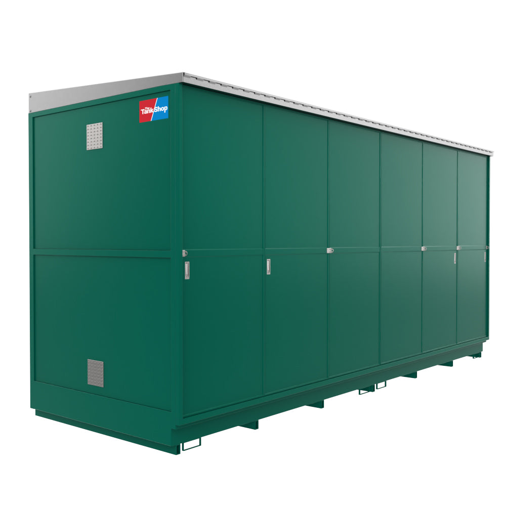 48 Drum & 12 IBC Dual Purpose Bunded Secure Storage Unit