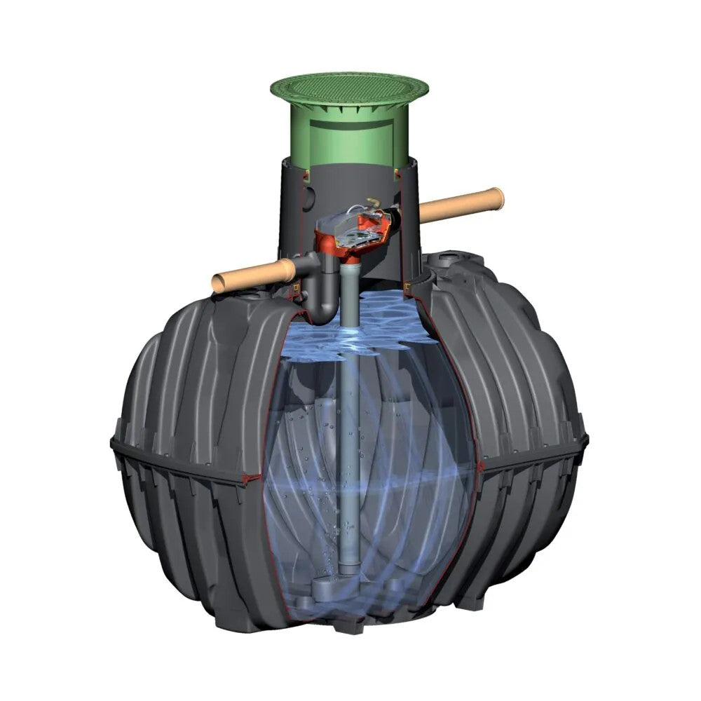 8500 Litre GRAF CARAT Direct Underground Rainwater Harvesting System (Home & Garden)