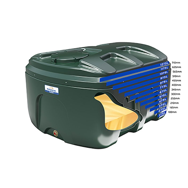 Titan ESLP1200B 1200 Litre Low Profile Bunded Oil Tank