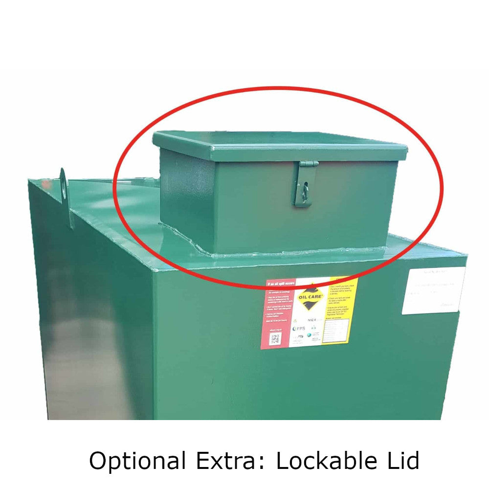 2000 Litre Atlantis Steel Bunded Oil Tank  BUS.2000 security locking lid