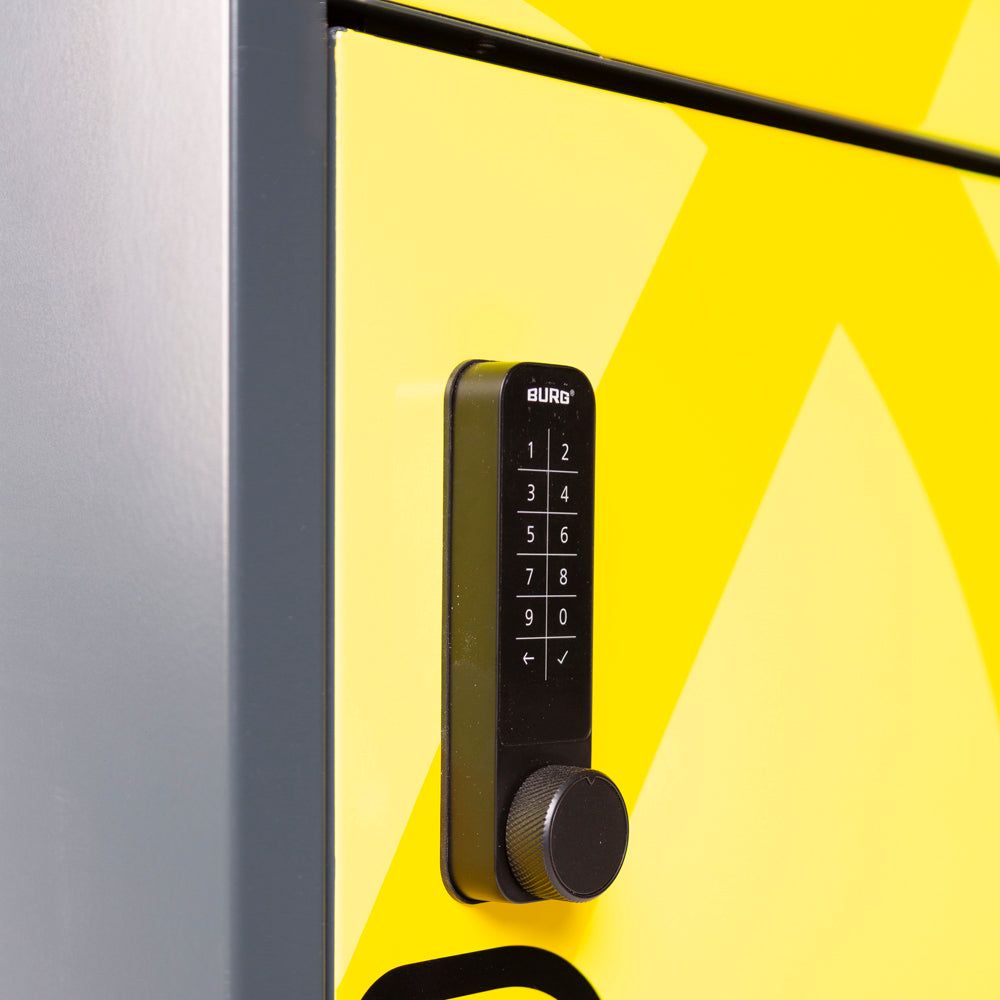 Lithium Battery Charging Outdoor Cabinet with 4 Locking Doors - Lithium Fire Locker