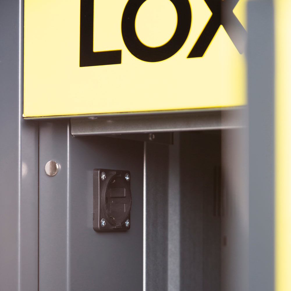 Lithium Battery Charging Outdoor Cabinet with 4 Locking Doors - Lithium Fire Locker