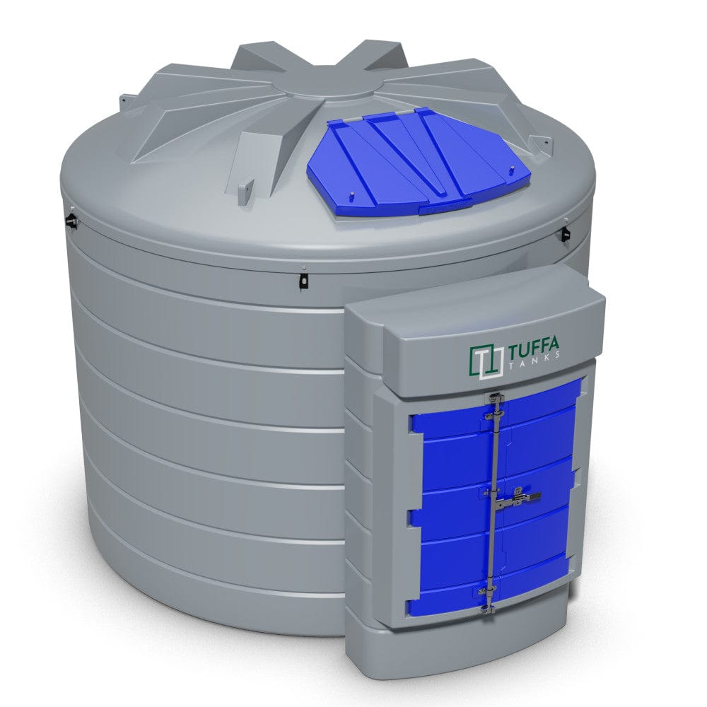 10000 Litre Plastic Bunded Adblue Tank with Pump Kit - Tuffa 10000VBFSAD