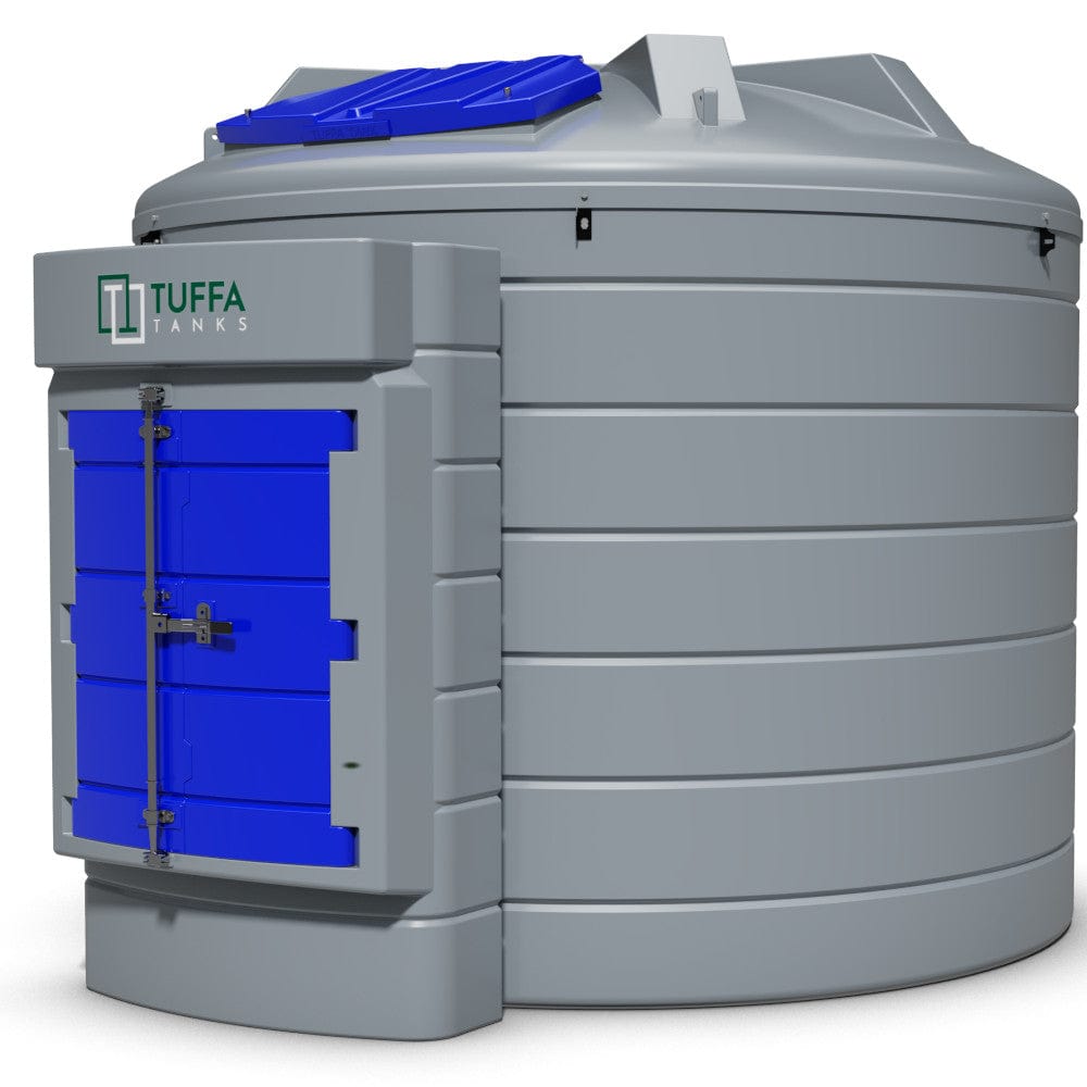 10000 Litre Plastic Bunded Adblue Tank with Pump Kit - Tuffa 10000VBFSAD