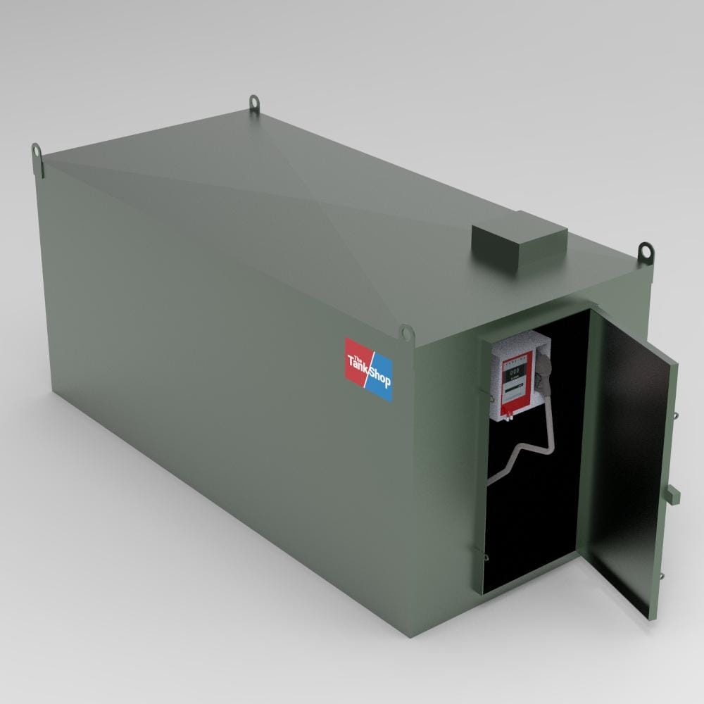 10000 Litres Steel Bunded Diesel Dispensing Tank - Door Open