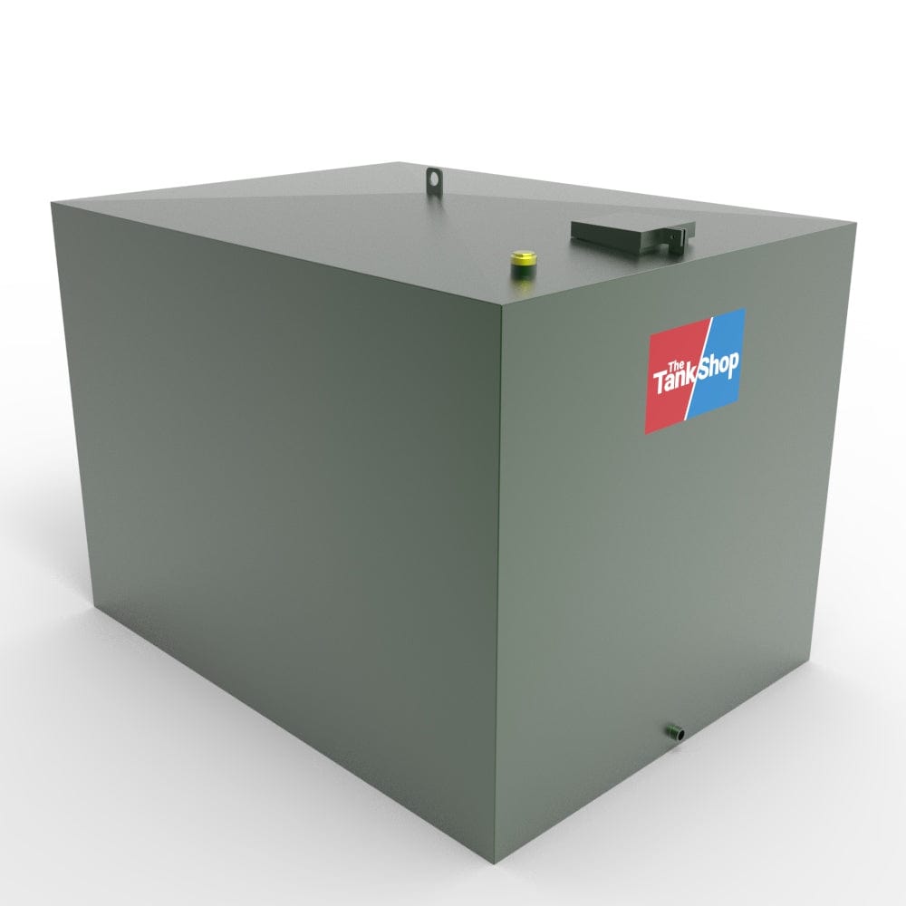 1800 Litre Steel Single Skin Oil Tank With Lockable Lid from The Tank Shop