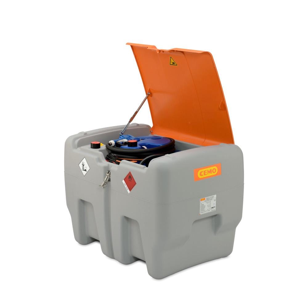 Cemo 440 Litre Diesel + 50 Litre Adblue Combi Dispenser - Open Lid