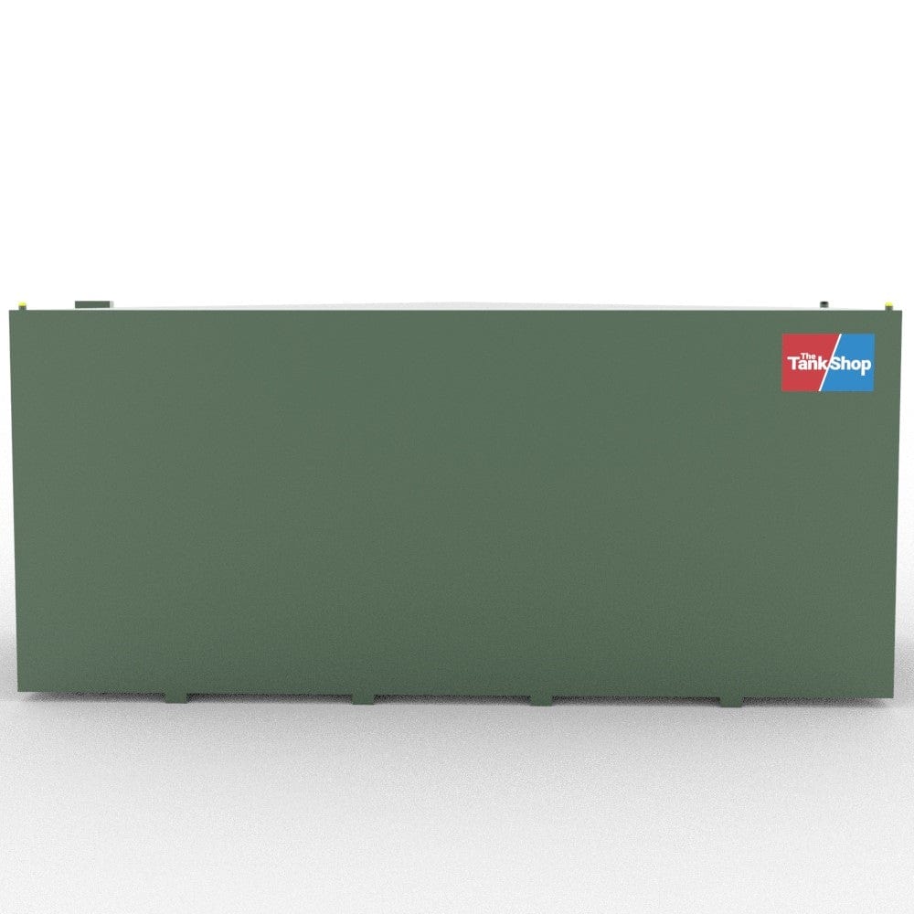 The Tank Shops 12000 Litre Steel Bunded Oil tank with Channel Runners Side View