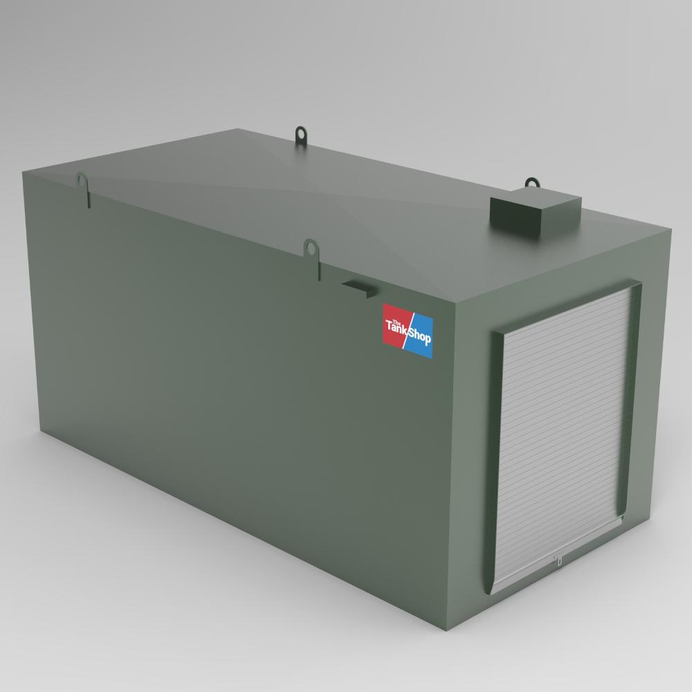 12000 Litres Steel Bunded Diesel Dispensing Tank - Roller Shutter Door