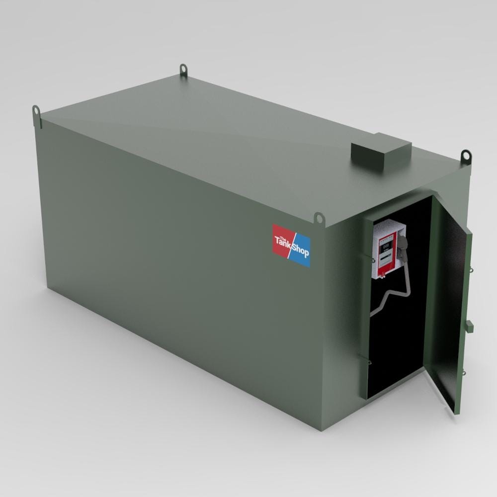 12000 Litres Steel Bunded Diesel Dispensing Tank - Door Open