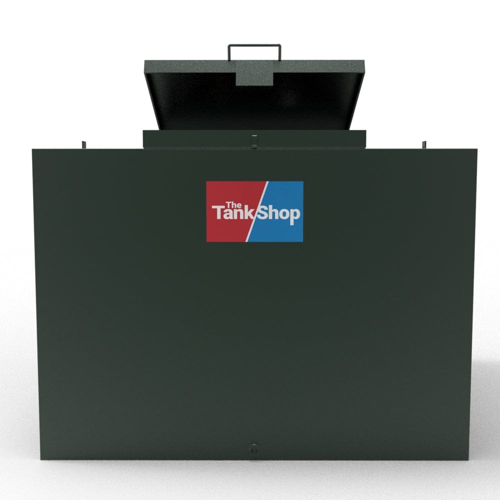 1225 Litres Steel Bunded Low Profile Oil Tank with Lockable Lid