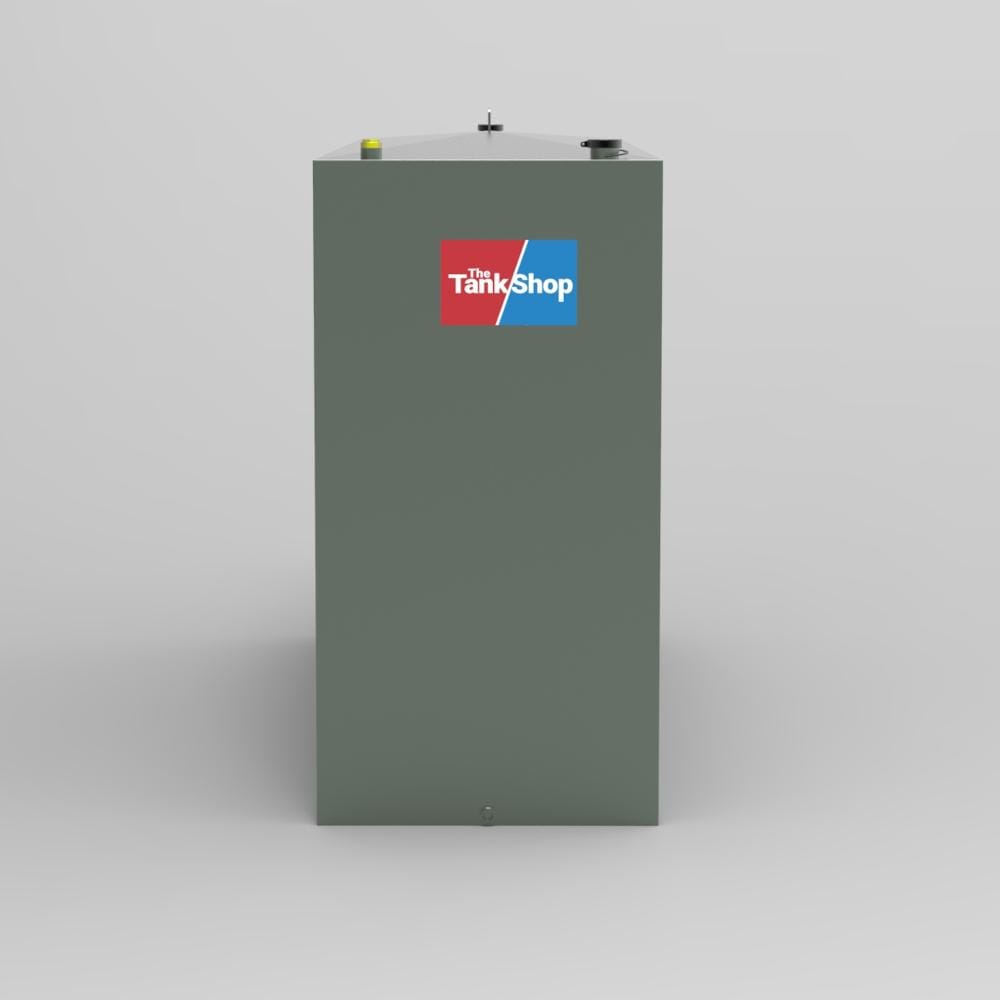 1350 Litre Steel Single Skin Oil Tank - Front View