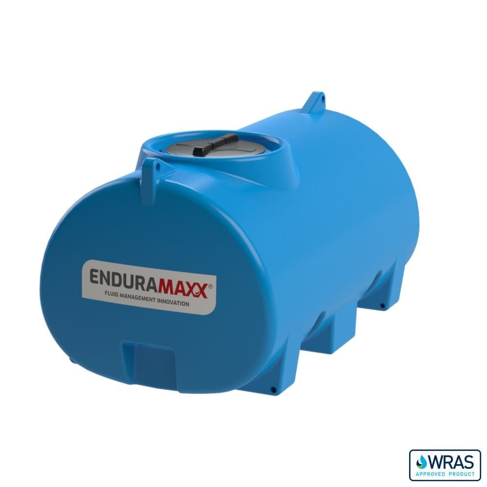 Enduramaxx 1500 Litre Horizontal Transportable Water Tank in blue