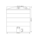 15000 Litre Drinking Water Tank Technical Drawing