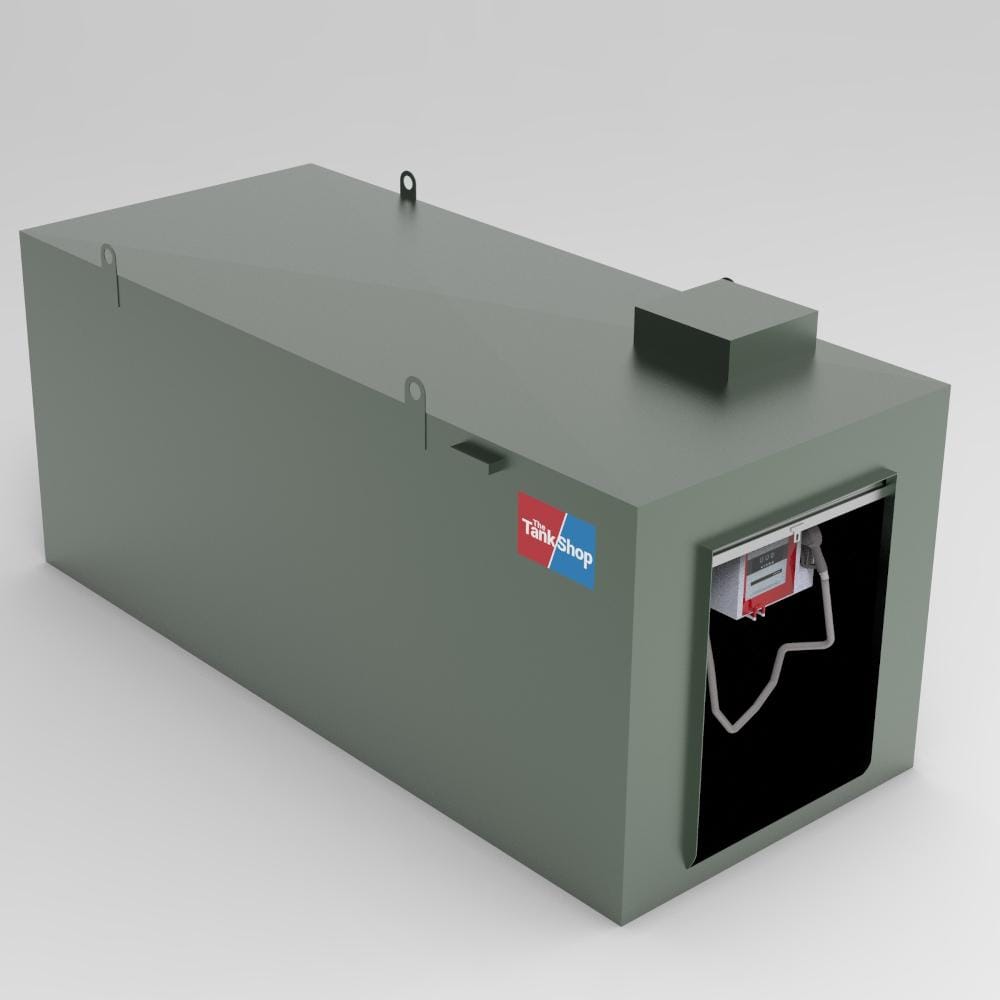 15000 Litres Steel Bunded Diesel Dispensing Tank - Roller Shutter Open